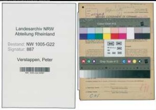Entnazifizierung Peter Verstappen , geb. 09.04.1903 (Grosshandel)