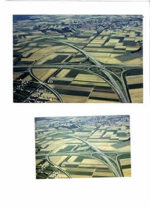 AK Ulm/Elchingen, Trassierung der A 8 in Richtung Stuttgart Flurbereinigung