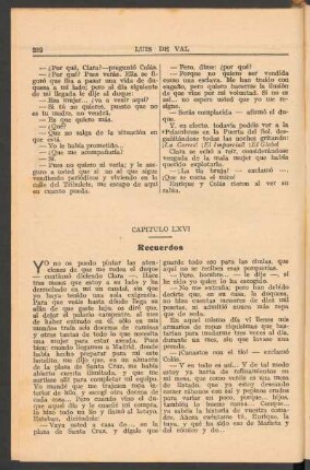 Capítulo LXVI : Recuerdos