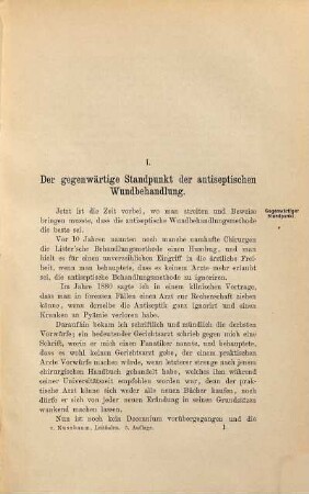 Leitfaden zur antiseptischen Wundbehandlung : mit Rücksicht auf ihren gegenwärtigen Standpunkt