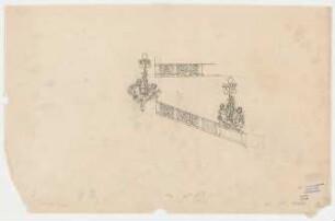 Thiersch, Friedrich von; München; Justizpalast - Treppengeländer (Ansicht)