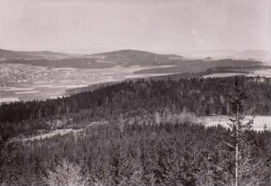 Lausitzer Bergland. Nordwest-Hang des Bieleboh gegen Obercunewalde und Kötzschauer Berg