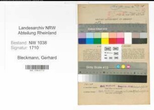 Entnazifizierung Gerhard Bleckmann , geb. 01.05.1896 (Schuhmacher)