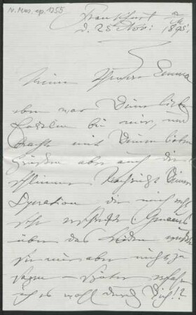 Brief an Emma Preusser : 25.11.1895