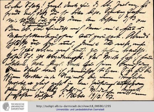 Postkarte vom 19.07.1907