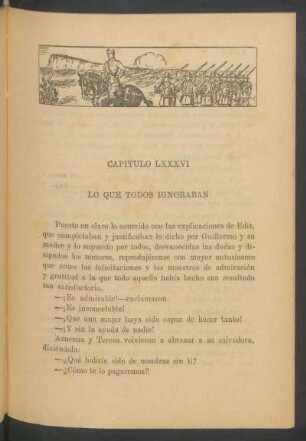 Capítulo LXXXVI - Lo que todos ignoraban