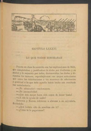 Capítulo LXXXVI - Lo que todos ignoraban