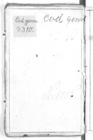 Reisbüechl der oberdeutschen Jesuitenprovinz - BSB Cgm 3310