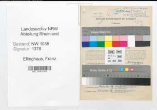 Entnazifizierung Franz Ellinghaus , geb. 26.04.1887 (Handelsvertreter)