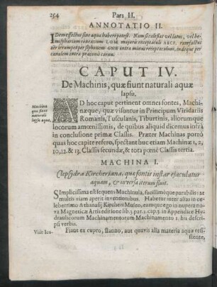 Caput IV. De Machinis, quae fiunt naturali aquae lapsu.