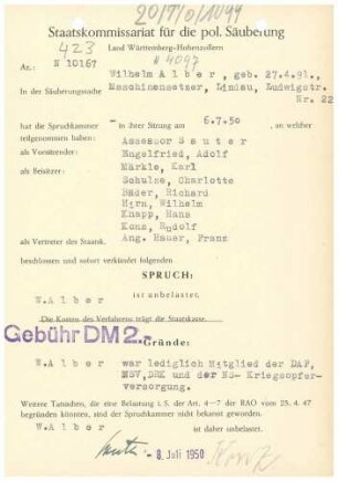 Alber, Wilhelm