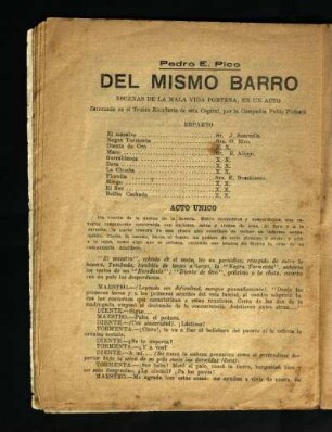 Del mismo barro