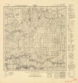 1494 (alte Nr.: 286) Mulden (Kr. Gerdauen), Meßtischblatt (4cm - Karte)