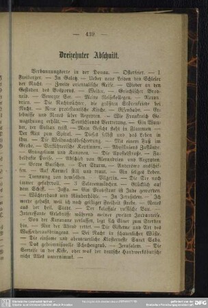 Dreizehnter Abschnitt