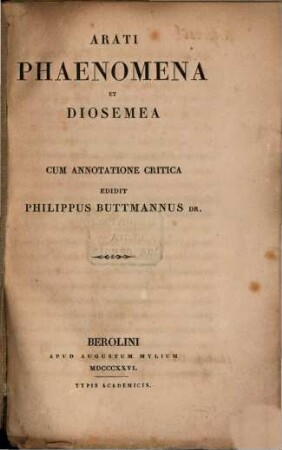 Phaenomena et Diosemea