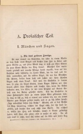 A. Prosaischer Teil