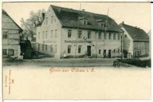 Ostrau in Sachsen. Gasthof zur goldenen Taube