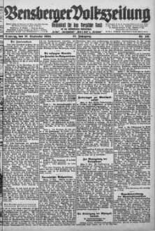 Bensberger Volkszeitung. 1907-1929