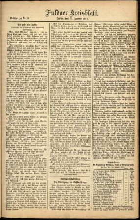 Zweite Ausgabe vom Samstag, den 27. Januar 1877.