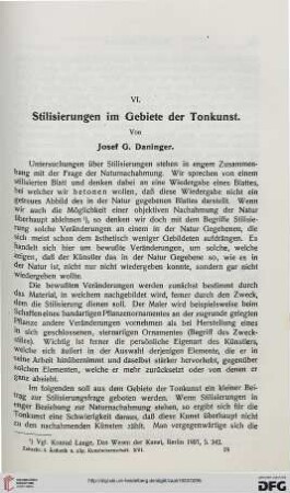 Stilisierungen im Gebiete der Tonkunst