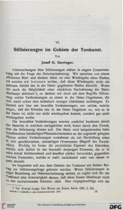 Stilisierungen im Gebiete der Tonkunst