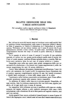 IV. Malattie chirurgiche delle ossa e delle articolazioni[...]