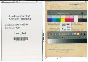 Entnazifizierung Karl Haas , geb. 13.10.1921 (Angestellter)