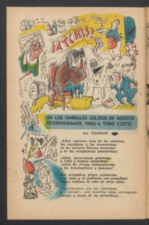En los umbrales gelidos de agosto estornudamos, pero a todo costo