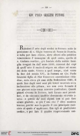 Gio. Paolo Grazzini, pittore
