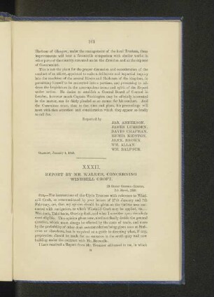 XXXII. Report by Mr. Walker, concerning Windmill Croft.