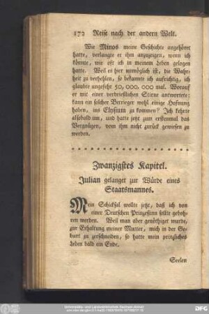 Zwanzigstes Kapitel. Julian gelanget zur Würde eines Staatsmannes.