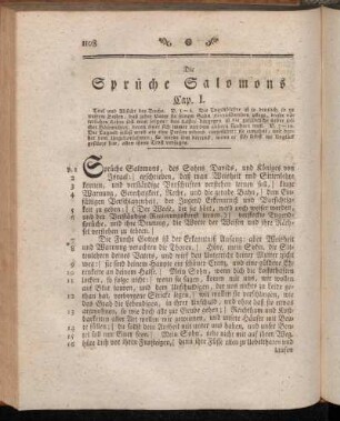 Die Sprüche Salomons