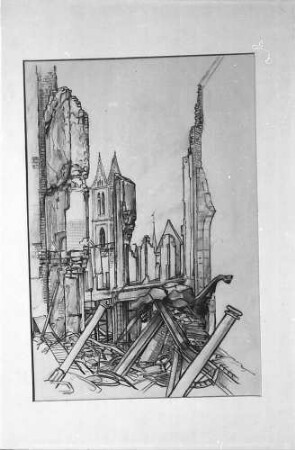 Freiburg i. Br.: Durchblick zur Martinskirche