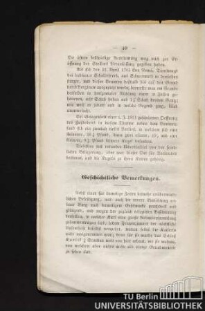 Geschichtliche Bemerkungen.