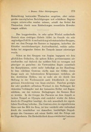 Ueber Giebelgruppen