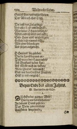 Beym Ende des alten Jahres.