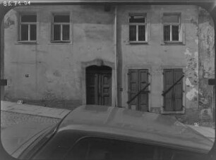 Annaberg-Buchholz, Fleischergasse 1. Wohnhaus mit Laden. Straßenfront