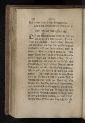Die Nacht aus Sintenis.