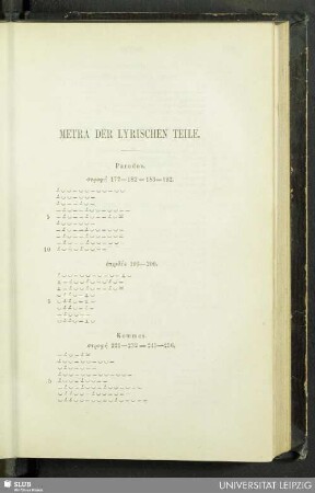Metra Der Lyrischen Teile
