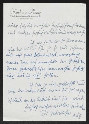 Brief von Rudolf K. Goldschmit-Jentner an Gerhart Hauptmann