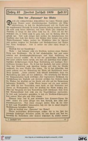 Von der "Tyrannei" der Mode