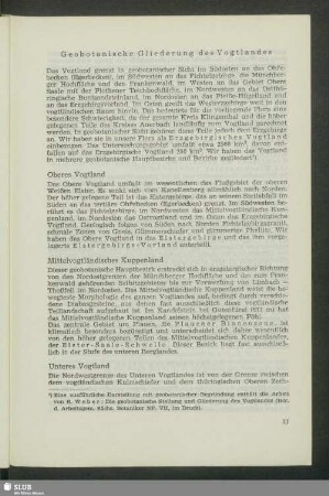 Geobotanische Gliederung des Vogtlandes