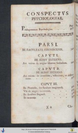 Liber III. De Anima Sive Psychologia.