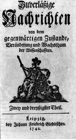 Zwey und dreyßigster Theil.