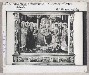 Fra Angelico (Schule): Madonna und Heilige. Chartres, Museum