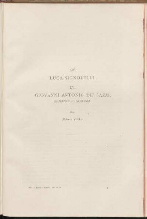 LIV. Luca Signorelli. Von Robert Vischer.