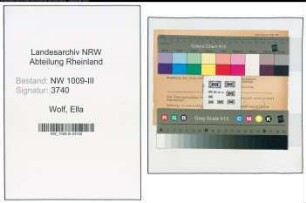Entnazifizierung Ella Wolf , geb. 01.02.1901 ()