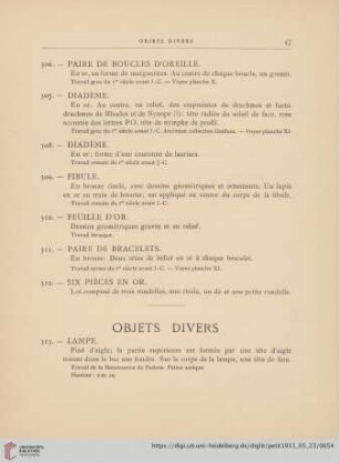 Objets divers (Nr. 313)