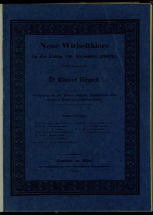 [Tafeln zur Abtheilung "Fische des rothen Meeres"]