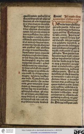 Domine deus altissime qui tribus pueris Sidrac, Misac et Abdenago de flamma ignis ardentis...